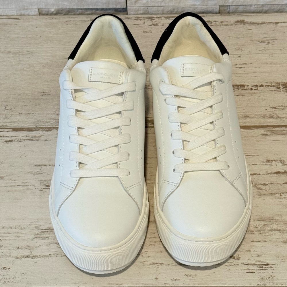 Kurt Geiger Laney Women’s White Leather Platform Sneaker Size 39EU/8-8.5US NEW - Picture 2 of 14
